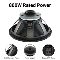 HD18X401 Haut-parleur de basses en ferrite de 18 pouces, 800 W RMS, 1600 W de crête, 8 ohms, bobine vocale de 4 pouces pour système de sonorisation PA de scène