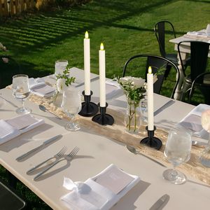 Décorations de table de style européen transfrontalier, dîner romantique aux chandelles, décoration de la maison, petit cornet vintage en fer doré, <span class=keywords><strong>bougeoir</strong></span> - Product Image 3