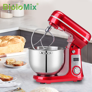 Mixer Planetario Elettrico Professionale <span class=keywords><strong>con</strong></span> Motore Brushless DC, Ciotola in Acciaio Inox da 6L, per Cucina Domestica, 1200W - Product Image 6