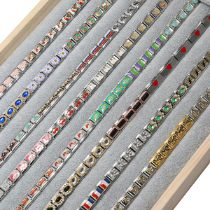 Moda <span class=keywords><strong>LOVE</strong></span> Letters Acero inoxidable pulseras italianas encantos Italiano encanto pulsera enlaces al por mayor - Product Image 6