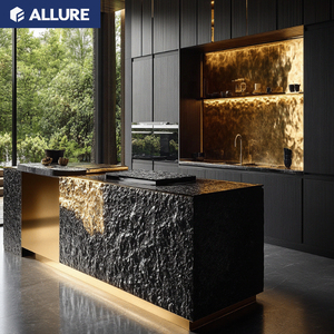 Mueble de Cocina Moderno Allure, Gabinete de Pared, Lacado, Melamina, PVC, Madera Contrachapada, Isla de Almacenamiento con Luz - Product Image 5