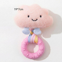 Juguete Masticable Circular de Peluche Duradero con Estampado de Animales de Dibujos Animados para Perros, Interactivo, para Limpiar los Dientes Molares y Aliviar el Aburrimiento, para Jugar Solo