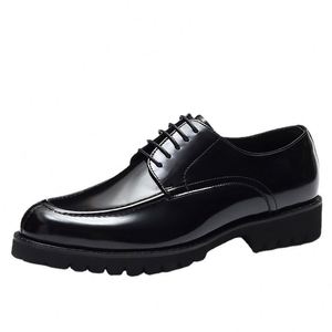 Luxurious Business Oxford Leather Suede Lace-up Dress <b>Shoes</b> <b>Height</b> <b>Increasing</b> Breathable Anti-Slip Formal <b>Shoes</b> for Men Office - Product Image 1