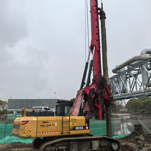 Machine de forage rotative SANY SR155 d'occasion à vendre, pompe à engrenages intégrée, compatible avec les foreuses rotatives SR285, SR255C, SR220, SR155 - Product Image 1