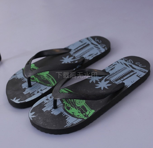 Wholesale New Design <strong>Men's</strong> Flip Flops Open Toe PE <strong>Slippers</strong> with Hard-Wearing Rubber Strand Plastiksandalen Printed Flipflops - Product Image 5