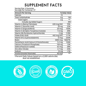 Private Label Vegan Support Healthy Hair Skin &amp; Nails Supplement Vitamins &amp; Mineral Hair Growth <strong>Biotin</strong> <strong>Gummies</strong> - Product Image 4
