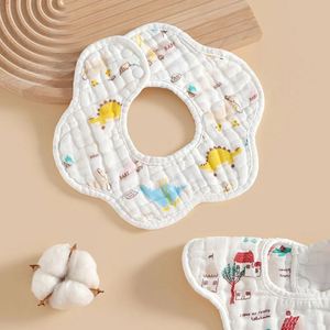 <b>Baby</b> Cotton Gauze Bibs Bibs Waterproof Bibs Children Solid Color Saliva Towel - Product Image 2