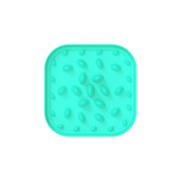 Bol et assiette carrés en silicone antidérapants et réutilisables avec logo personnalisé pour chats et chiens, design personnalisable