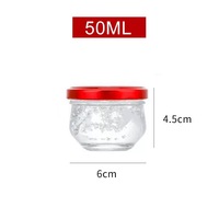 Pot en verre en forme de nid d'oiseau, résistant à la chaleur, avec couvercle à vis en métal, pour la cuisson à la vapeur de nid d'oiseau frais, miel et confiture - Vente en gros