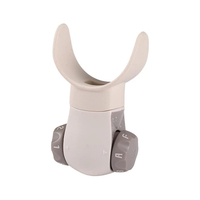 Dispositivo de Ejercicios Respiratorios Inspiratorios y Espiratorios Ajustable, Respirador de Silicona, Entrenador de Respiración Pulmonar