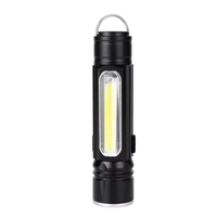 Lampe torche LED rechargeable USB magnétique étanche haute luminosité pour extérieur avec zoom et éclairage latéral COB