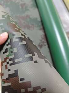 Atmungsaktives, flammhemmendes, UV-beständiges, wasserabweisendes, antibakterielles, mit Camouflage-Muster bedrucktes, strapazierfähiges PVC-beschichtetes <span class=keywords><strong>Polyester</strong></span> für den Außenbereich - Product Image 3