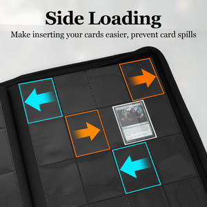 Папка-биндер JUZI для коллекционных карточек, настраиваемая, для фото-карт, спортивная, водонепроницаемая, на 1024 карточки, 16 карманов, из полипропилена, для трейдинговых карт - Product Image 3