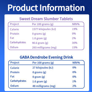 GABA Deep and gold Dreams compresse di acido Y-aminobutirrico Dendrobe buona notte DrinkDual Set di cabina - Product Image 4