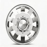 Rines Forjados Personalizados Pulidos 20X8.25 24X8.25 con Tapas Centrales Flotantes 10X285.75 8X165.1 para Ram 3500 Ford F350