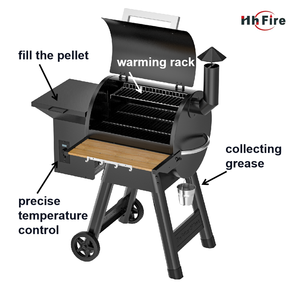 Facile griller <span class=keywords><strong>plancha</strong></span> granulés économie barbecue fumeur machine plaque chauffante - Product Image 4
