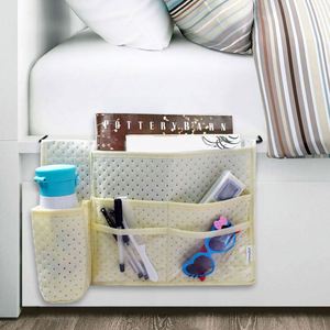 Organisateur de rangement de chevet multifonctionnel et écologique avec poches, pratique pour le rangement de la literie - Product Image 2
