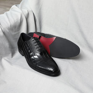 Nouvelles Chaussures Oxford pour Hommes en Cuir Véritable à Bout Carré, Style Formel et Décontracté, par le Designer JiuZhou - Résistantes à l'Eau et Antidérapantes - Product Image 3