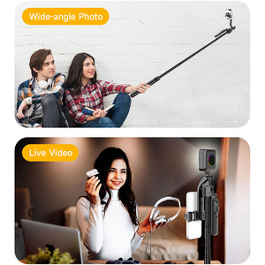 TT07 Selfie Stick 1760mm ổn định tự động Pop mở chân máy ai theo dõi khuôn mặt không dây điều khiển từ xa Selfie Stick xoay 360 - Product Image 6