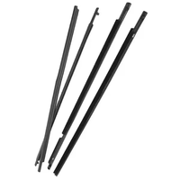 Alta calidad, 4 Uds., moldura de cinturón de puerta para ventana de coche, burlete, cinturón de sellado apto para Toyota Corolla 2009 2010 2011 2012