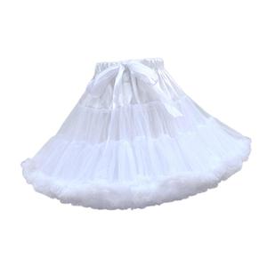 Sottoveste di crinolina in Chiffon bianco da donna Tulle stratificato per abito da sposa per matrimonio e Costume Cosplay - Product Image 1