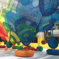 Ropecube Arco Iris Crochet cuerda de escalada red parque infantil para parque temático al aire libre e Interior Parque de Atracciones equipo de paseos