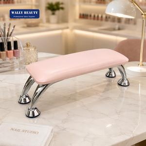 Reposamanos Profesional para Manicura, Acolchado Suave, con Patas Metálicas, para Mesa de Salón de Uñas, Suministros para Arte de Uñas y Cuidado de Belleza - Product Image 1