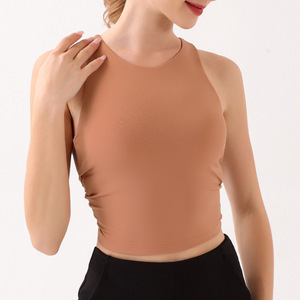 Aoyema primavera espalda ahuecada cuerda Yoga desgaste mujer Fitness deportes <span class=keywords><strong>corpiño</strong></span> chaleco Push up <span class=keywords><strong>sujetador</strong></span> Sexy con almohadilla en el pecho <span class=keywords><strong>Sujetador</strong></span> deportivo - Product Image 5