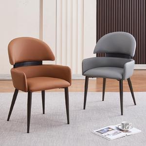 Minimalist <strong>Dining</strong> <strong>Chair</strong> for Home Use High-end Enlarged Backrest <strong>Dining</strong> Table and <strong>Chair</strong>, t Light Luxury Hotel Comfortable <strong>Chair</strong> - Product Image 2