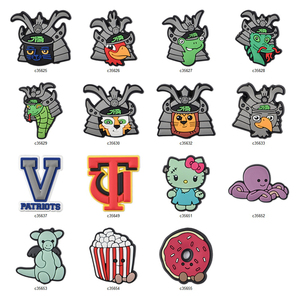 Breloques de chaussures en PVC à l'effigie de personnages de dessins animés mignons : <span class=keywords><strong>Alien</strong></span> Vert, Citrouille, Chat – Accessoires décoratifs pour sabots et chaussures décontractées - Product Image 5