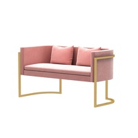 Canapé moderne chaise longue fauteuil en tissu velours diverses couleurs peuvent être adaptées aux besoins du client