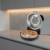 Machines à pizza électriques automatiques avec pierre de cuisson en céramique Fours à pizza en bois à usage domestique
