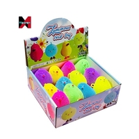 Jouet anti-stress lumineux en forme de poussin ou de canard, boule moelleuse à presser pour la décompression, nouveauté, petit jouet en gros