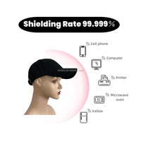 Casquette de baseball sportive 5 panneaux anti-ondes électromagnétiques avec doublure en tissu argenté, protection contre les radiations, respirante et imperméable – Vente en gros