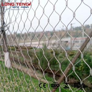 ตาข่ายเชือกลวดสลิงสเตนเลสแบบยืดหยุ่นสำหรับรั้วติดผนังสีเขียวราวบันไดสำหรับ SS316 - Product Image 5