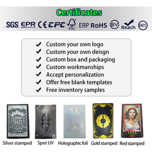Impresión personalizada, diseño <span class=keywords><strong>de</strong></span> lujo personalizado, exquisito estampado <span class=keywords><strong>de</strong></span> lámina multicolor y adivinación <span class=keywords><strong>de</strong></span> bordes, <span class=keywords><strong>cartas</strong></span> <span class=keywords><strong>de</strong></span> Tarot - Product Image 6