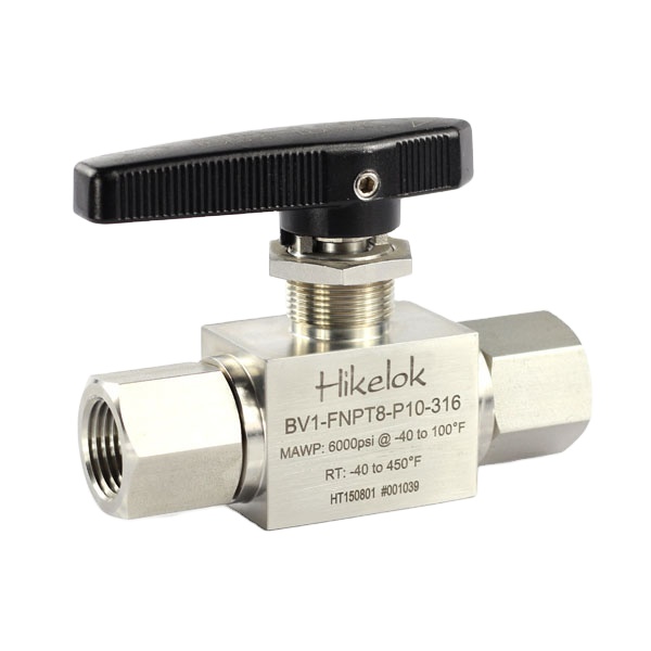 Swagelok Type Hikelok 6000psig High Pressure Stainless Steel 2 Way 3 Way Ball Valve