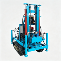 Plateforme mobile de forage de puits d'eau portable, machine de forage de puits d'eau de 150 m de profondeur pour le passage de chantier à chantier