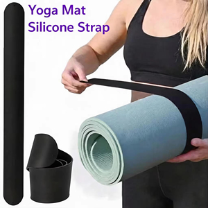 Bande de maintien pour tapis de yoga YX - Enroule votre tapis de yoga de manière sécurisée, convient à la plupart des tapis (60 cm de long x 5 cm de large), silicone, unisexe - Product Image 2
