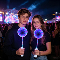Baguettes lumineuses LED en gros, 15 pouces, à effet tunnel temporel, à lueur infinie, 33 LED, 3 modes, pour concerts, festivals, parcs à thème, fêtes, cadeaux et événements, vente en gros
