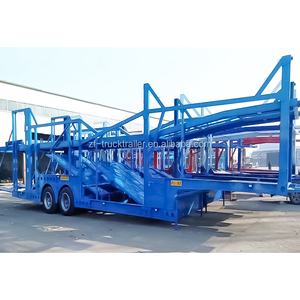 Đôi boong 2 trục 3-trục thép <span class=keywords><strong>5</strong></span>/8 Xe tàu sân bay Trailer bán với 45-55 tấn Tải trọng tùy chỉnh kích thước để bán - Product Image 1