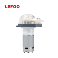 Pompa Peristaltik LEFOO Kustom 12V 24V Kelas Makanan 750ml/menit Pompa Cairan Mikro untuk Mesin Kopi Dosis Sirup Susu