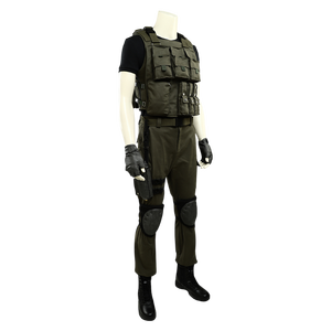 Op maat gemaakte Resident Evil Chris Redfield Halloween tv-film volwassen cosplay kostuums voor evenementen en optredens - Product Image 3