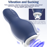 Automatische Saugmaschine für Männer, Oral-Vaginal-Penis-Vibrator, Masturbator, Sexspielzeug für Männer, Masturbationsbecher-Maschine
