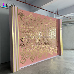 ฉากหลังงานแต่งงานแบบโครงสร้างอลูมิเนียมสีทองหรูหราสไตล์อินเดียสำหรับงานแต่งงาน - Product Image 5