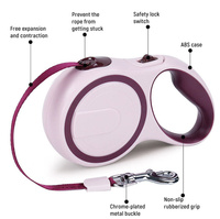Accessoires pour chiens et chats, laisse rétractable automatique de luxe en nylon résistant pour dressage de chiens de type Teckel