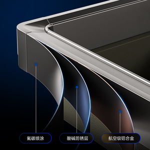 Clothing Organizer Pull Out Drawer <b>Storage</b> Basket Adjustable Rectangle Standing Type WS4119S - Product Image 3