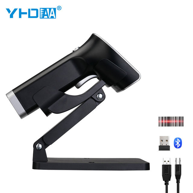 YHDAA Handheld Barcode Reader Support Automatic Screen Scanning 1d Laser bluetooth Wireless Barcode Scanner