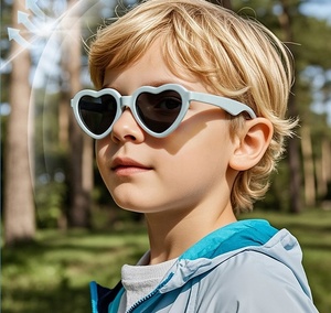 0-3 Years Old TPEE Flexible <strong>Frames</strong> Heart Kids <strong>Baby</strong> Girl Boy <strong>Glasses</strong> Sunglasses Wholesale with Rope - Product Image 2