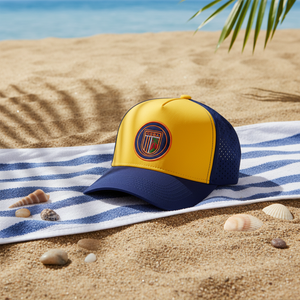 Gorras de Camionero Perforadas de Secado Rápido, Impermeables, 100% Poliéster, con Imagen Grabada con Láser, de 5 Paneles, para Camping - Product Image 4